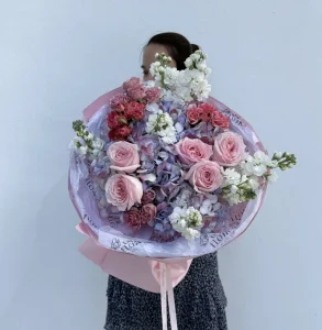 Passover flowers 6 Bouquet-with-hydrangeas