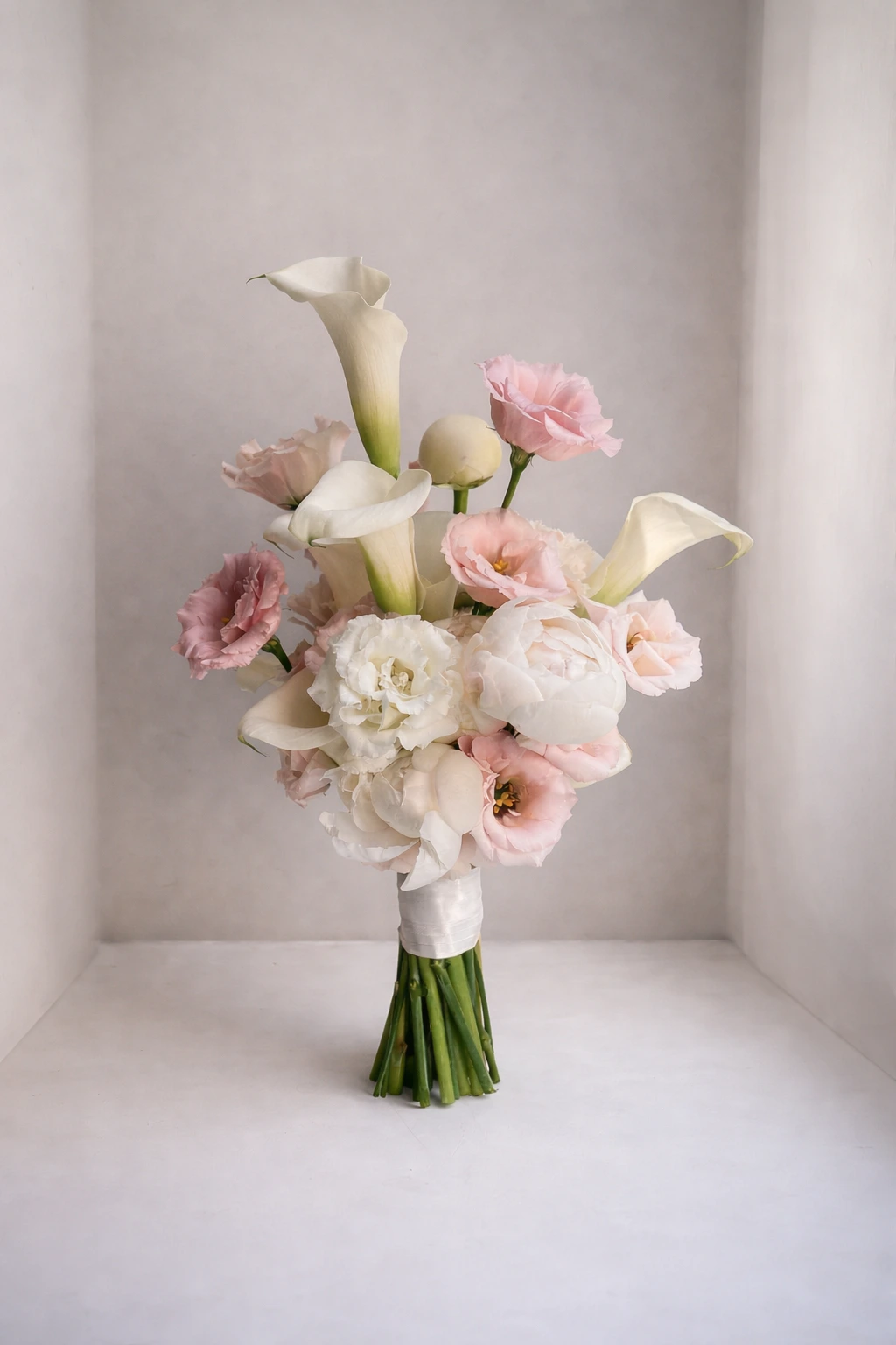 Wedding bouquet Forever Yours | White and pink bridal bouquet