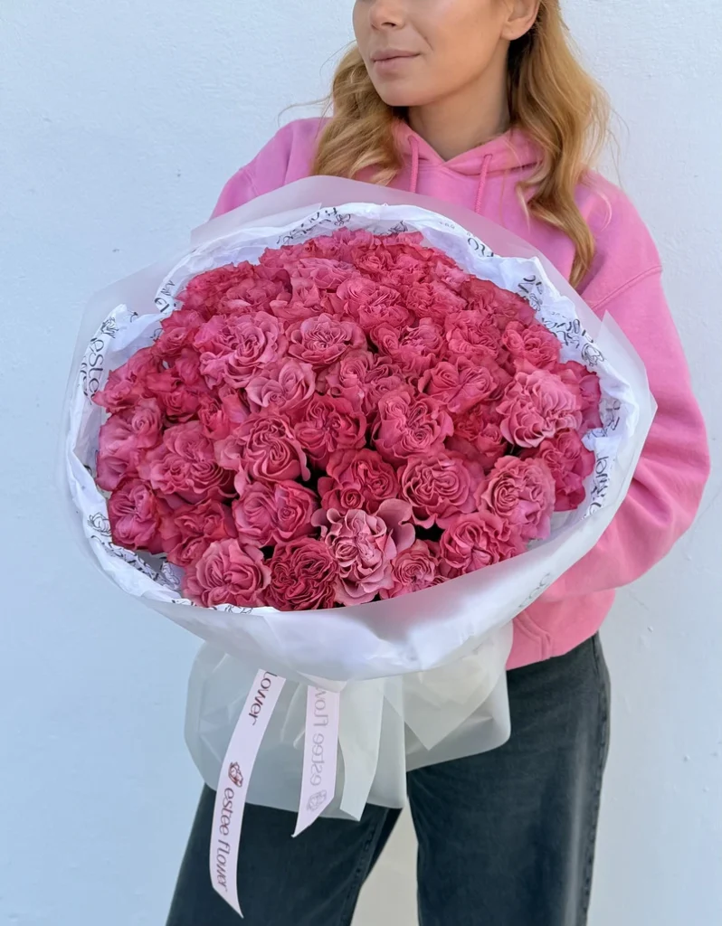 Country Blues Garden Roses Bouquet