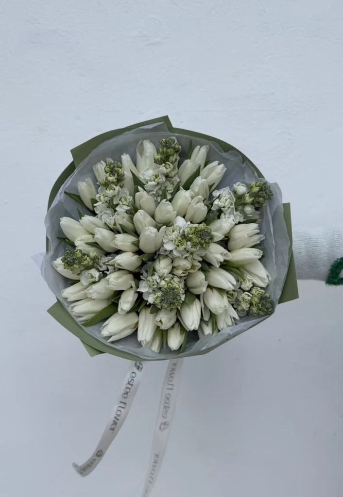 White tulips