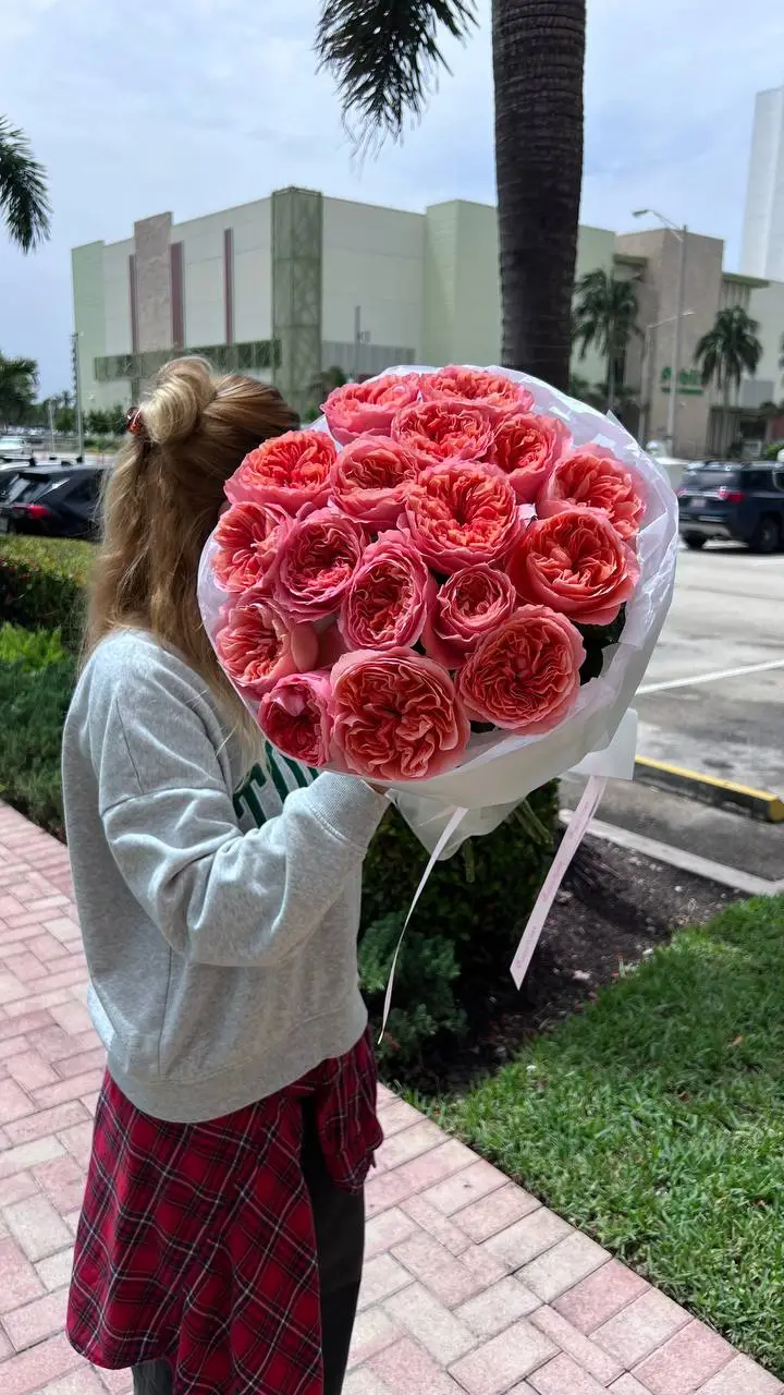 Pink Xpression Roses Bouquet | Pink Garden Roses in Miami